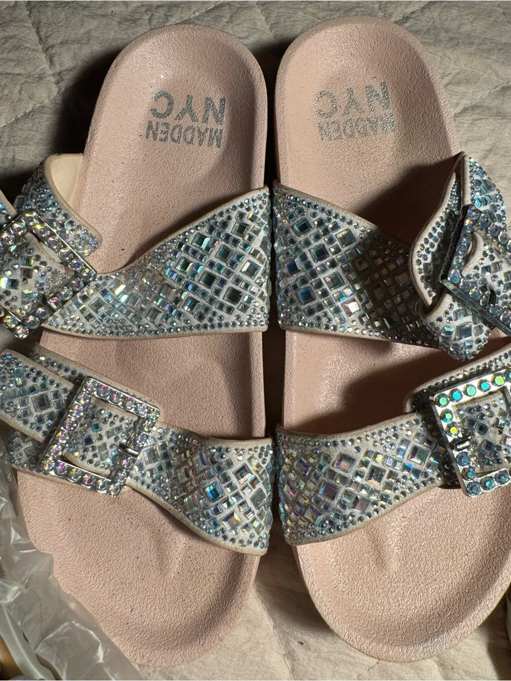 Set of 4 girls sandals some new and some barely worn